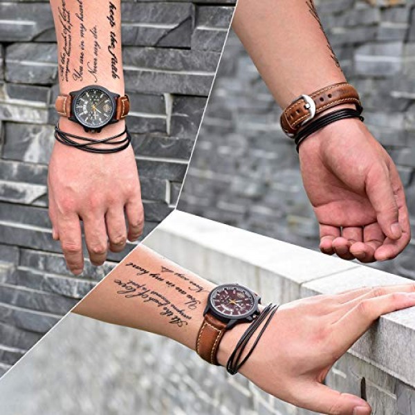 빈티지 가죽 시계 밴드 EACHE 시계 스트랩 오일 왁스/변색된 리치 그레인 정품 가죽 교체 시계 밴드 여성용 남성용 18mm 19mm 20mm 21mm 22mm 23mm 24mm