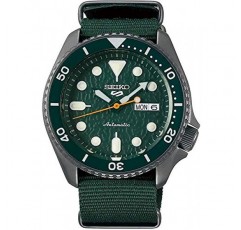 SEIKO SRPD77 5 스포츠 남성용 시계 그린 42.5mm 스테인리스 스틸