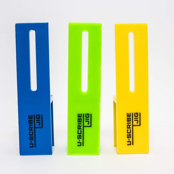 U-Scribe 지그 설치기 세트 - 목공 및 목공용 지그 세트 - 스크라이브 필러, 토 킥 및 천장 스크라이브를 쉽게 만들어 목수, 캐비닛 설치자, 가구 피팅에 이상적