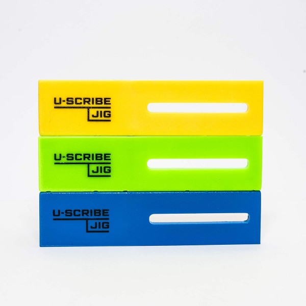 U-Scribe 지그 설치기 세트 - 목공 및 목공용 지그 세트 - 스크라이브 필러, 토 킥 및 천장 스크라이브를 쉽게 만들어 목수, 캐비닛 설치자, 가구 피팅에 이상적