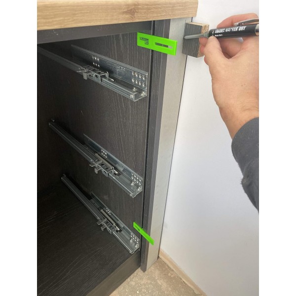 U-Scribe 지그 설치기 세트 - 목공 및 목공용 지그 세트 - 스크라이브 필러, 토 킥 및 천장 스크라이브를 쉽게 만들어 목수, 캐비닛 설치자, 가구 피팅에 이상적