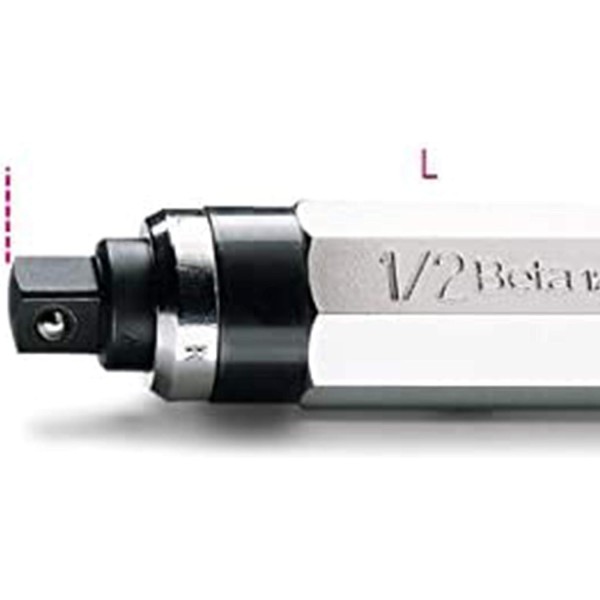 Beta BE 1295-C14 비트 세트 포함 핸드 임팩트 렌치, 작업장 장비용 임팩트 렌치(14피스 스크류 비트 세트, 보관 상자 포함, 크기: 170x100x35mm), 은색/주황색