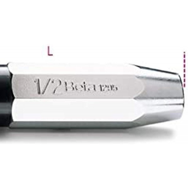 Beta BE 1295-C14 비트 세트 포함 핸드 임팩트 렌치, 작업장 장비용 임팩트 렌치(14피스 스크류 비트 세트, 보관 상자 포함, 크기: 170x100x35mm), 은색/주황색