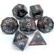 Amatolo 수제 천연 보석 주사위 세트, 던전 앤 드래곤용 컬렉션 옥 주사위(Glaucophane 편암)