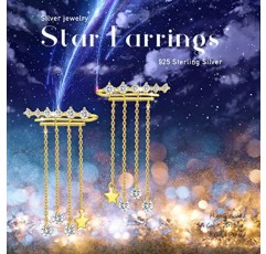 ZIPPICE 스터드 귀걸이 여성을위한 925 스털링 실버 귀걸이 저자 극성 귀걸이 여성을위한 보석 선물 십대 여성 소녀 어머니