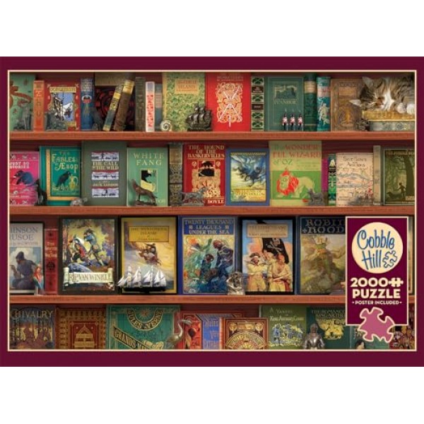 Cobble Hill 2000 피스 퍼즐 - 모험 스토리타임 - 샘플 포스터 포함