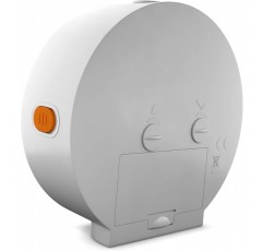 광 센서, 알람 리피터 및 읽기 쉬운 다이얼이 있는 Mebus 아날로그 석영 알람 시계, 똑딱거리지 않고 무음, 원형, 직경 10cm, 재질: 플라스틱, 색상: 흰색, 모델: 25629