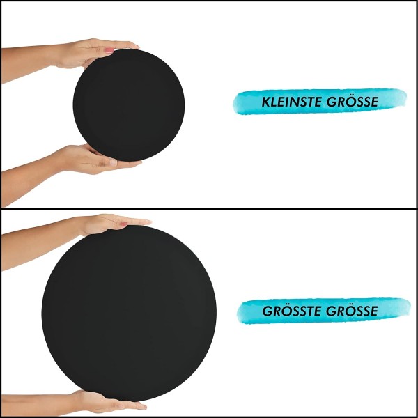 Belle Vous 블랭크 블랙 라운드 캔버스(5개) - 5가지 크기 - 회화용 사전 스트레치 라운드 캔버스 - 아크릴 페인팅, 유화, 스케치 및 드로잉용 캔버스