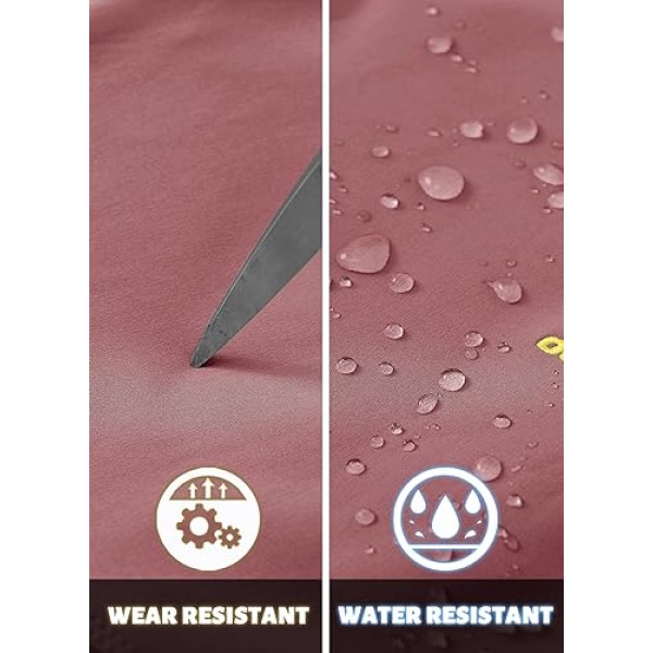 TACVASEN 여성용 양털 안감 스노우 스키 바지 방수 절연 하이킹 바지