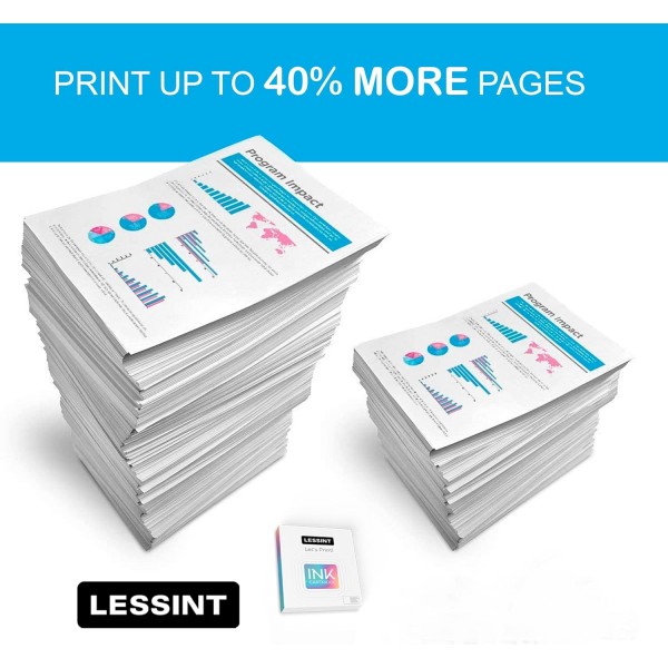 Lessint INK-TANK 603XL - Epson XP-2100 XP-2105/XP-3100/XP-3105/XP-4100/XP-4105/WF-2810/WF-2830/WF-2835/WF용 5팩 카트리지 교체 가능 호환 카트리지 -2850
