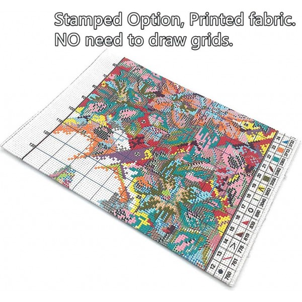 Awesocrafts Counted Cross Stitch Kits 양각 된 사랑 로그인 해변 일몰 바다 간단한 패턴 크로스 스티치 자수 바느질 용품 (해변)