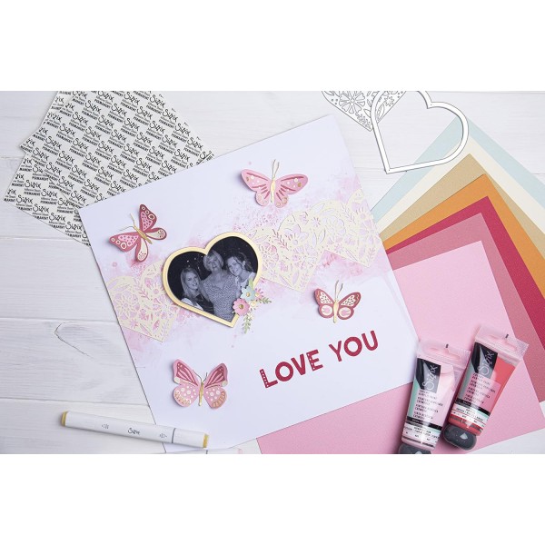 Sizzix Effectz 크리미 매트 아크릴 페인트 히비스커스 60ml