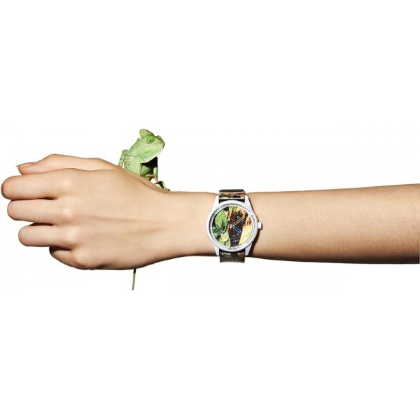 Q&Q SmileSolar The Spice Designs Limited Collection 꽃무늬 RP00J026Y Powered by Solar