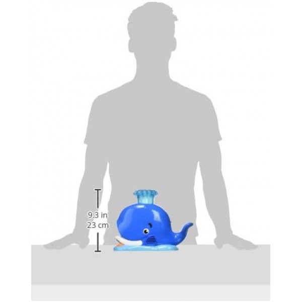 Bright Starts Silly Spout Whale Ball Popper 음악 활동 장난감, 빛과 소리, 3개의 공, 초기 개발, 유아 연령 6-12개월 Whale Popper Single