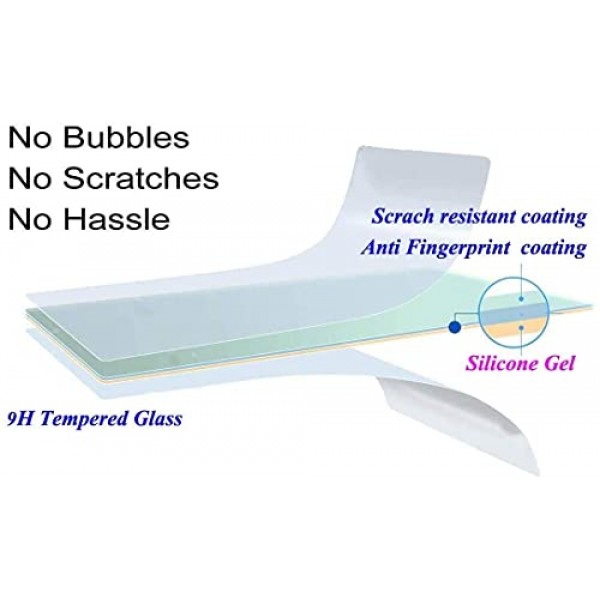 PCTC Weebill 2 카메라 안정기 디스플레이 화면 보호기 Zhiyun Weebill 2 카메라 안정기와 호환 가능, 0.3mm 9H 경도 강화 유리 플림 설치 용이(2팩)