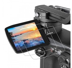 PCTC Weebill 2 카메라 안정기 디스플레이 화면 보호기 Zhiyun Weebill 2 카메라 안정기와 호환 가능, 0.3mm 9H 경도 강화 유리 플림 설치 용이(2팩)