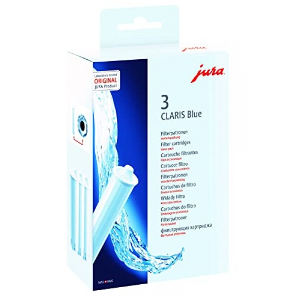 Jura 71312 Claris 정수 필터, 3개 팩, 파란색