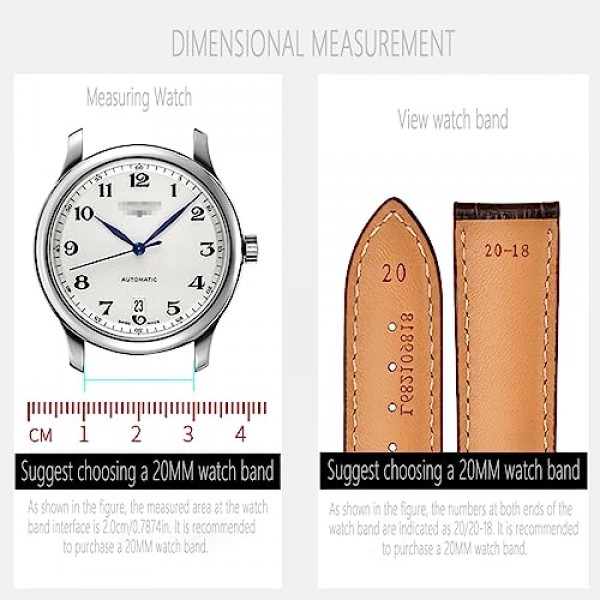 여성용 정품 가죽 시계 밴드 남성용 퀵 릴리스 스프링 바 밴드 20mm 22mm 탑 소 가죽 송아지 가죽 손목 밴드 교체 시계 밴드 스트랩