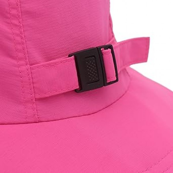 Connectyle 여성용 나일론 버킷 태양 모자 방수 여름 해변 모자 UPF 50+