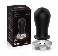 커피 53mm 에스프레소 보정 탬퍼: KitchenBoss 에스프레소 압력 탬퍼, 커피 스프링 로드 탬퍼 에스프레소 핸드 탬퍼 | 가중 커피 에스프레소 탬퍼 53 MM