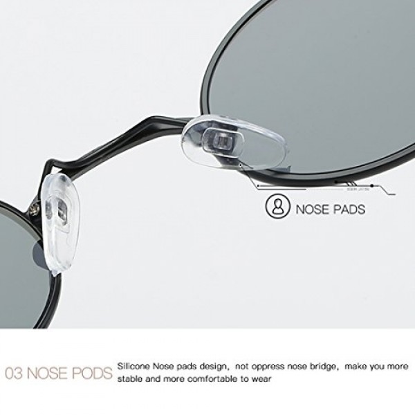 Kimorn 선글라스 작은 둥근 금속 프레임 타원형 캔디 색상 남여 안경 K0577