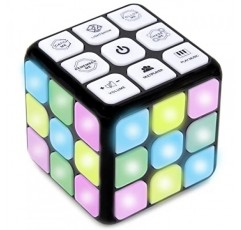 Toysery 플래싱 큐브 전자 메모리 및 두뇌 게임. 7-in-1 STEM 및 휴대용 학습. 8세 이상