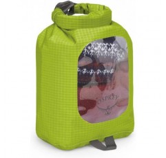 창문이 있는 Osprey Dry Sack 3 남여 공용 액세서리 - 아웃도어 원 사이즈 그린