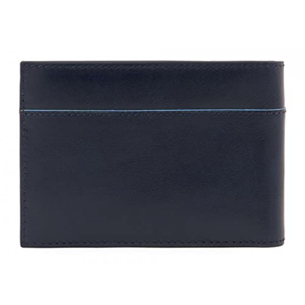Piquadro Blue Square Revamp 남성용 지갑 RFID 블루, 블루