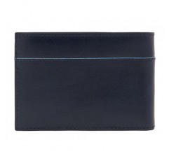 Piquadro Blue Square Revamp 남성용 지갑 RFID 블루, 블루