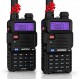 BAOFENG UV-5G (UV-5X) GMRS 라디오, NOAA 날씨 수신 및 스캐닝 기능을 갖춘 장거리 충전식 양방향 라디오, 성인용 GMRS 휴대용 라디오, Chirp 지원, 2팩