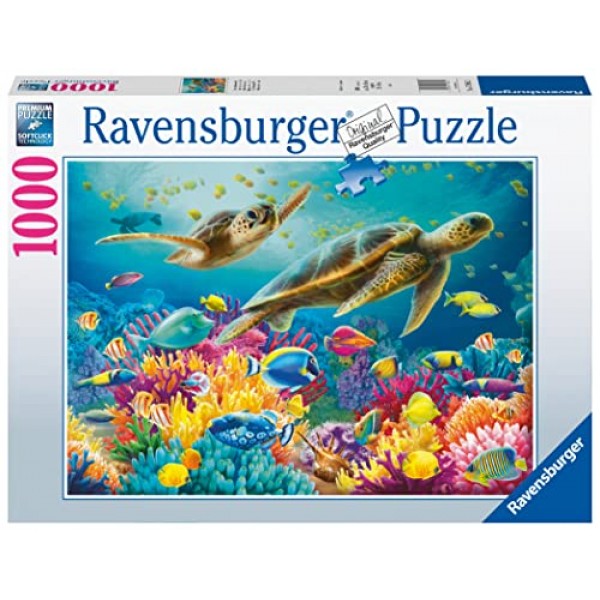 Ravensburger 퍼즐 17085 - 푸른 수중 세계 - 성인과 14세 이상 어린이를 위한 1000피스 퍼즐