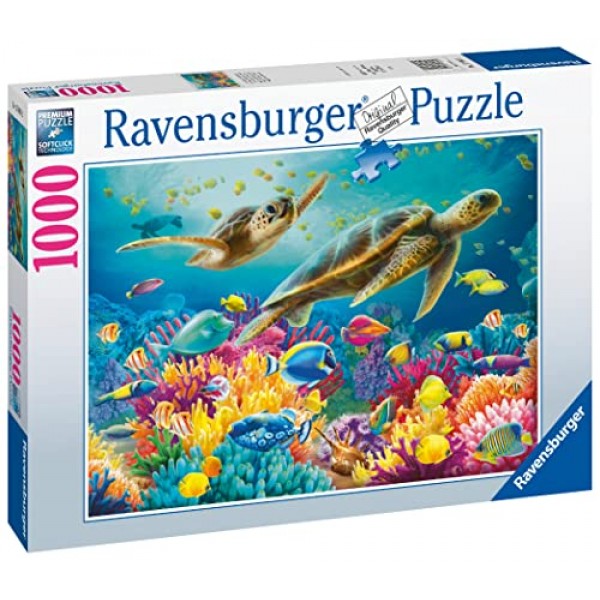 Ravensburger 퍼즐 17085 - 푸른 수중 세계 - 성인과 14세 이상 어린이를 위한 1000피스 퍼즐