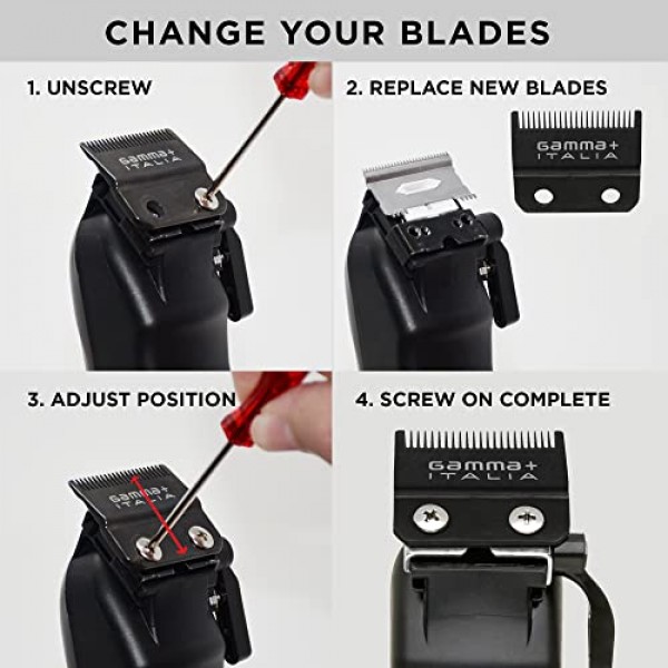 GAMMA+ 교체용 스테인레스 스틸 얕은 치아 이동 클리퍼 블레이드