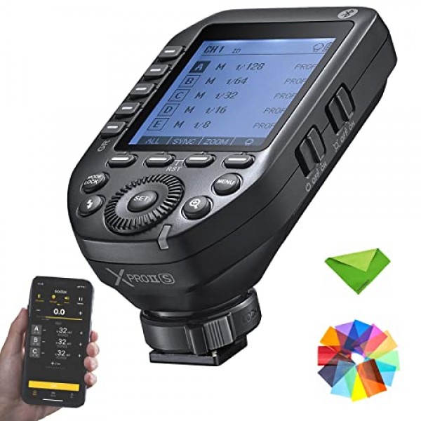 Godox XProII XProII-S Sony TTL 무선 송신기 2.4G HSS 1/8000S Bluetooth 연결용 XProIIS 플래시 트리거, Sony 카메라용 새로운 핫슈 잠금 대형 스크린 트리거(XPro Xpro-S 업그레이드)