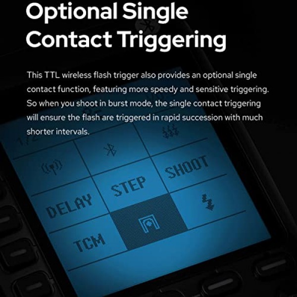 Godox XProII XProII-S Sony TTL 무선 송신기 2.4G HSS 1/8000S Bluetooth 연결용 XProIIS 플래시 트리거, Sony 카메라용 새로운 핫슈 잠금 대형 스크린 트리거(XPro Xpro-S 업그레이드)