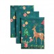 Maison d' Hermine Hygge 크리스마스 100% 면 다용도 주방 타월 3개 세트 | 바 타월 | 추수감사절/크리스마스(50cm x 70cm)