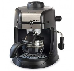 Capresso 303.01 4컵 에스프레소 및 카푸치노 머신 블랙 13.25 x 7.5 x 9.75