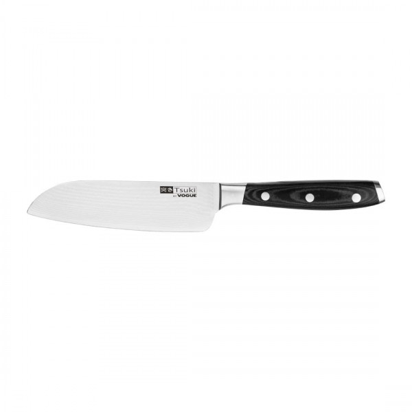 Vogue 11933 Tsuki Series 7 Santoku Knife - 5, Silver