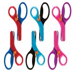 쉽게 잡을 수 있는 3세 이상 어린이용 Fiskars 훈련 가위(6팩) - 학교 또는 공예용 유아용 안전 가위 - 학교 용품으로 돌아가기