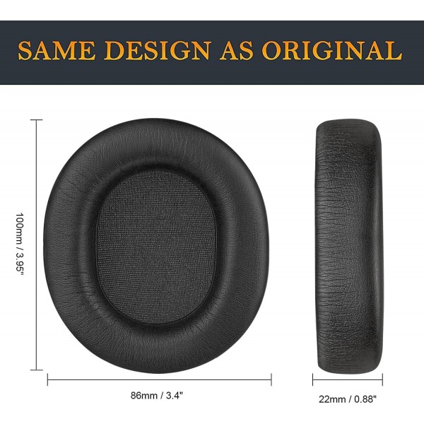 SteelSeries Arctis 1/Arctis 3/Arctis 5/Arctis 7/Arctis 7P/Arctis 9X/Arctis Pro/Arctis Prime 헤드폰, 소음 차단 폼 단백질 가죽 블랙 단백질 가죽용 SOULWIT 전문 교체용 이어 패드