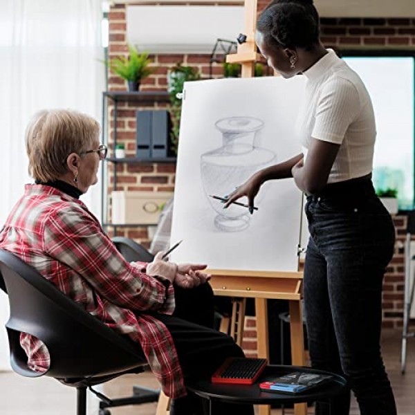 Arteza 전문 드로잉 스케치 연필 12개 세트, 중형(6B - 4H), 드로잉 아트용 미술 용품, 스케치, 셰이딩, 초보자 및 프로 아티스트를 위한 아티스트 연필