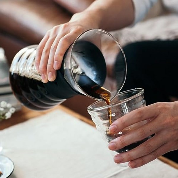 하리오 V60 드립 커피 디캔터, 700ml, 블랙