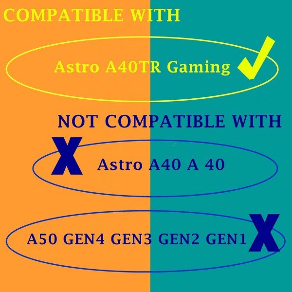 TaiZiChangQin A40TR 업그레이드 이어 패드 Astro A40TR A40 TR 게임용 헤드폰과 호환되는 마이크 폼 교체(검은 천 이어패드)