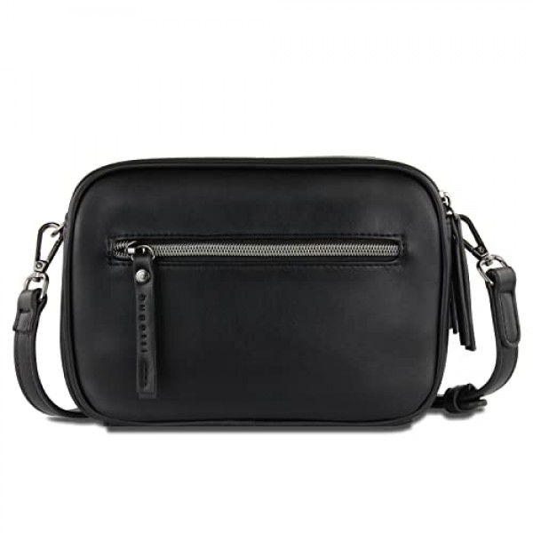 Bugatti Almata 여성용 소형 숄더백 우아한 숄더백, 블랙