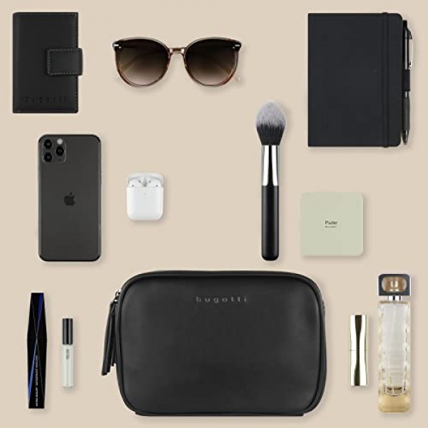 Bugatti Almata 여성용 소형 숄더백 우아한 숄더백, 블랙