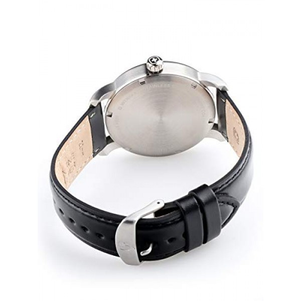 Wenger 남녀공용 성인 아날로그 쿼츠 가죽 시계 01.1741.110