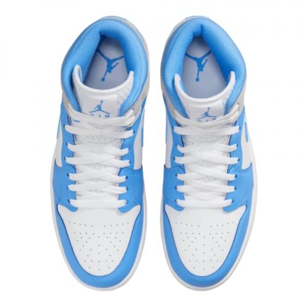 조던 남성 에어 1 미드 SE DX9276 100 유니버시티 블루/그레이 - 사이즈 9.5