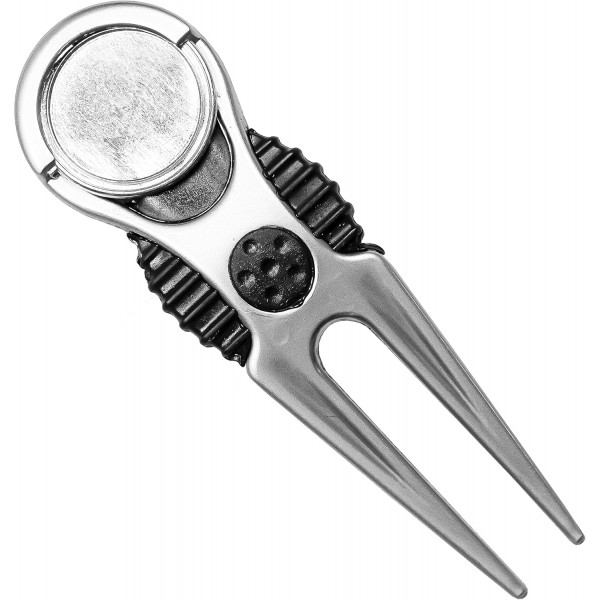 Ballmarker가 장착된 Longridge VECTOR 골프 피치포크,