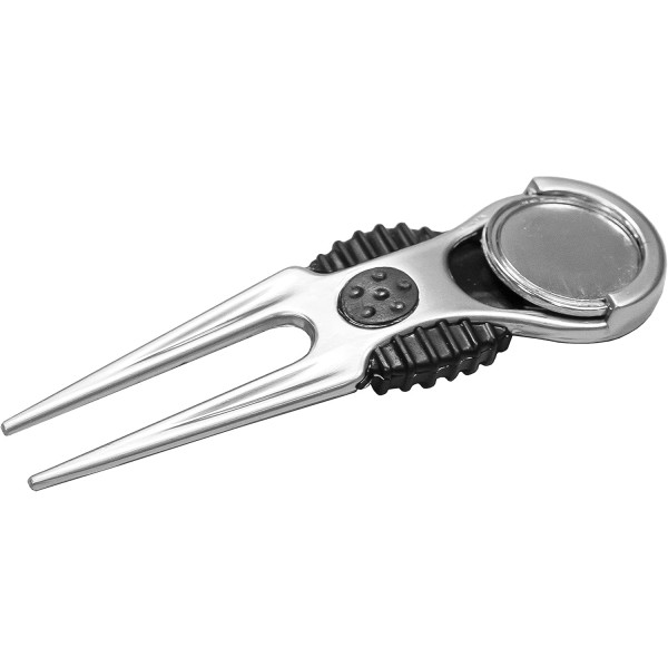 Ballmarker가 장착된 Longridge VECTOR 골프 피치포크,