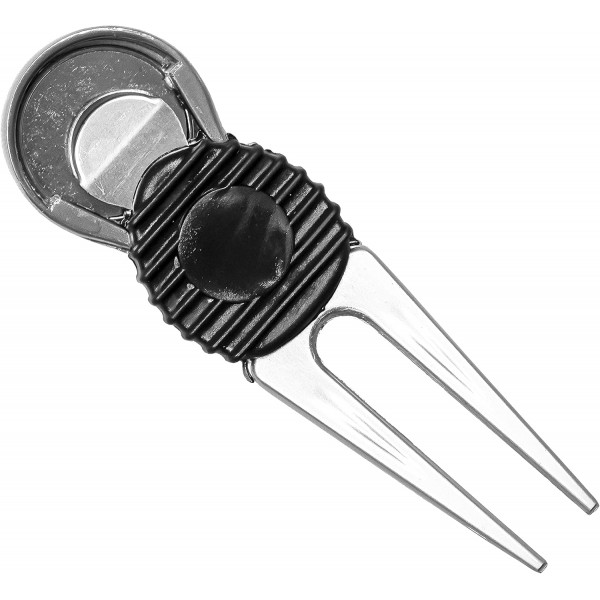 Ballmarker가 장착된 Longridge VECTOR 골프 피치포크,